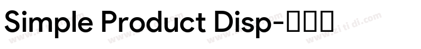 Simple Product Disp字体转换